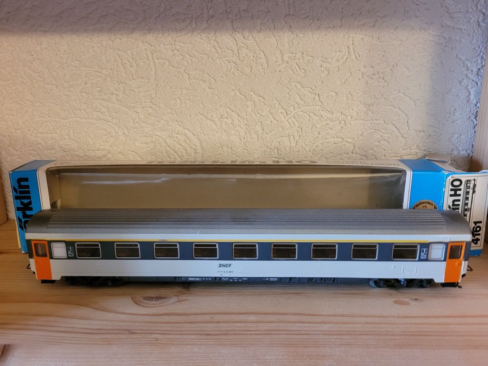 Märklin H0 4161 DZugWagen EUROFIRMA SNCF grauCorail OVP Kaufen