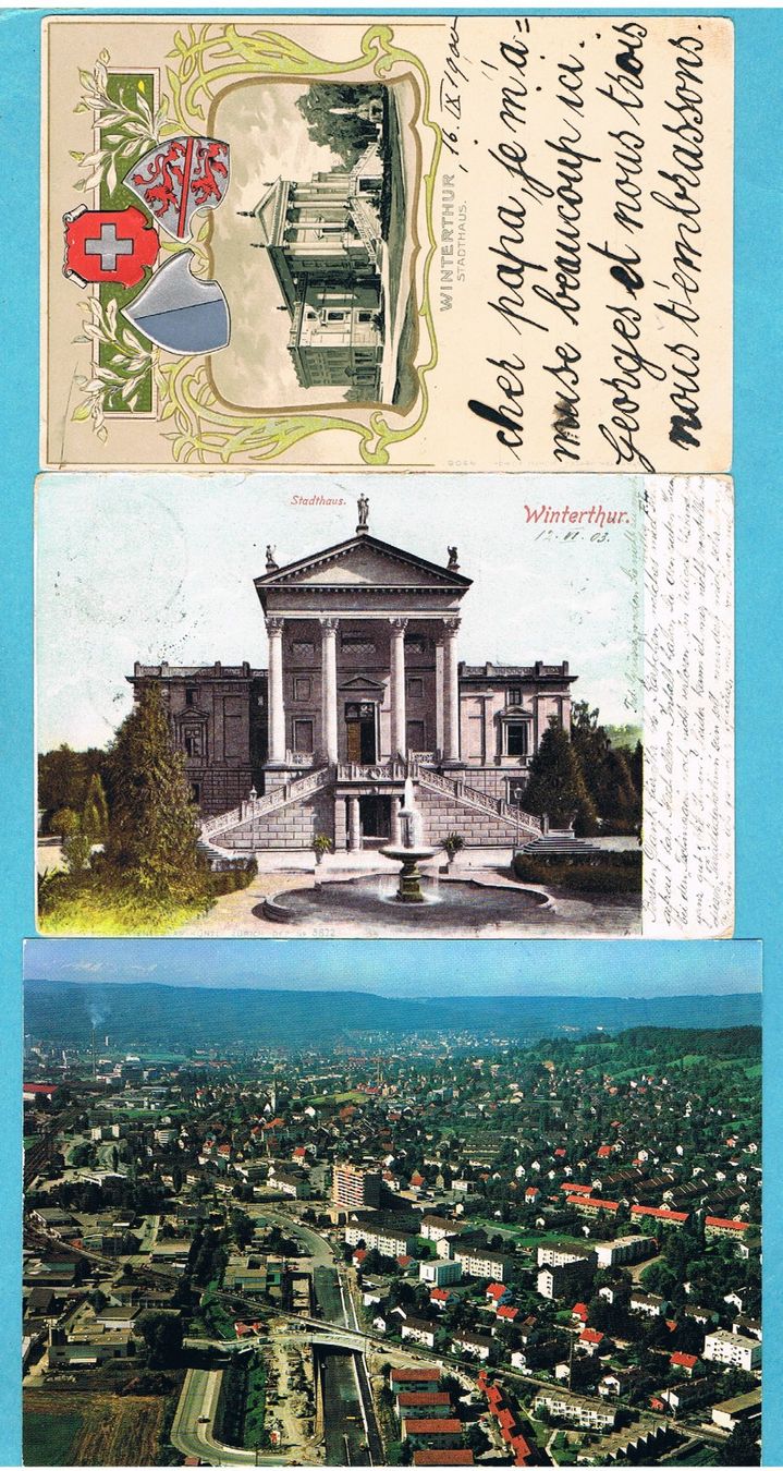 Ansichtskarten: Winterthur 9 Ansichtskarten ab 1898 ! Ab Fr.1! – Gebraucht aus Seedorf von Carabella3 4