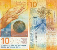 10 Franken  2016 unz bankfriesch
