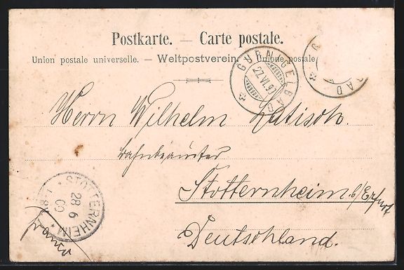 Cartes postales: Gurnigel-Bad, Ortsansicht mit Springbrun – D'occasion à Berlin par bartko-reher 1