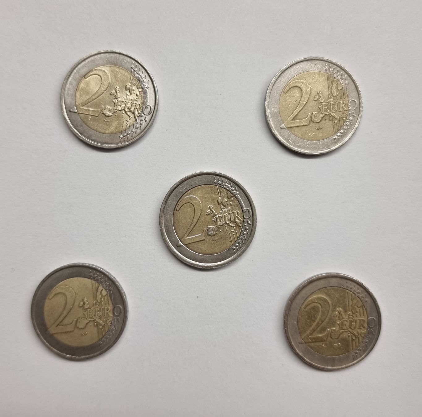 Tutti le monete: Collection de 5 pièces de 2 Euros – Usato da Genève venduto da BBM 6
