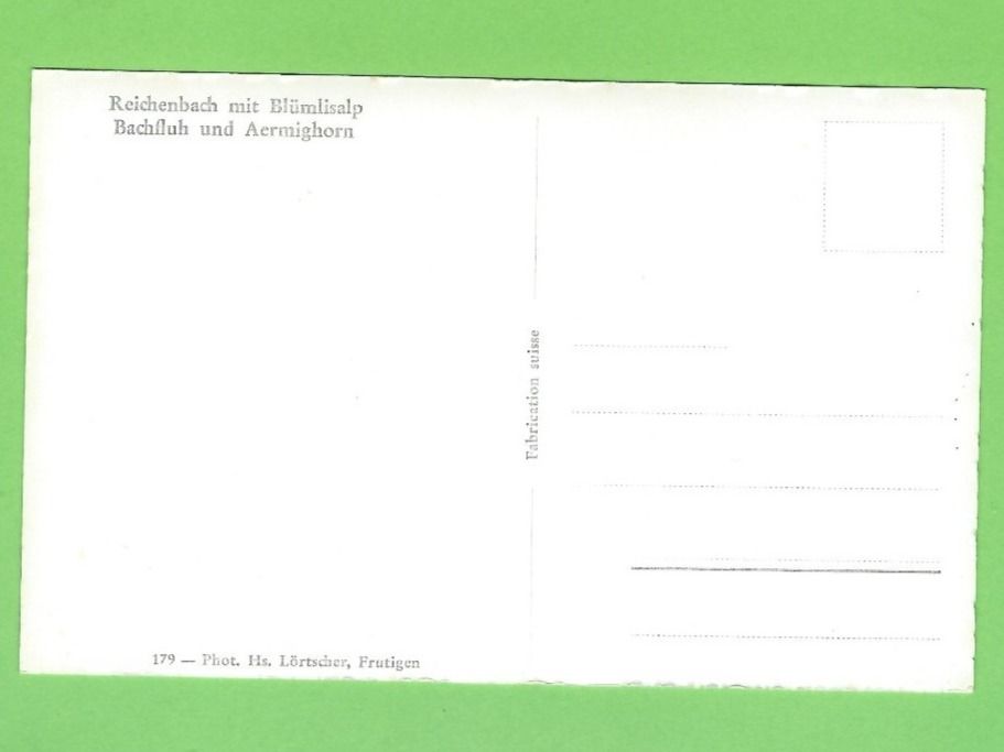 Cartoline postali: Reichenbach mit Blümlisalp – Nuovo (secondo la descrizione) da Zürich venduto da t24_de 1