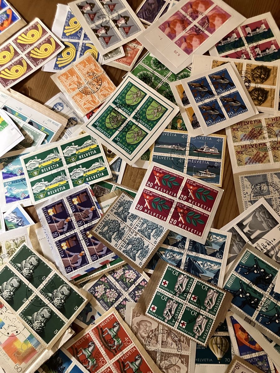 Alle Briefmarken: 4er Blocks schweiz – Gebraucht aus Bettwiesen von Jumpingfox 5