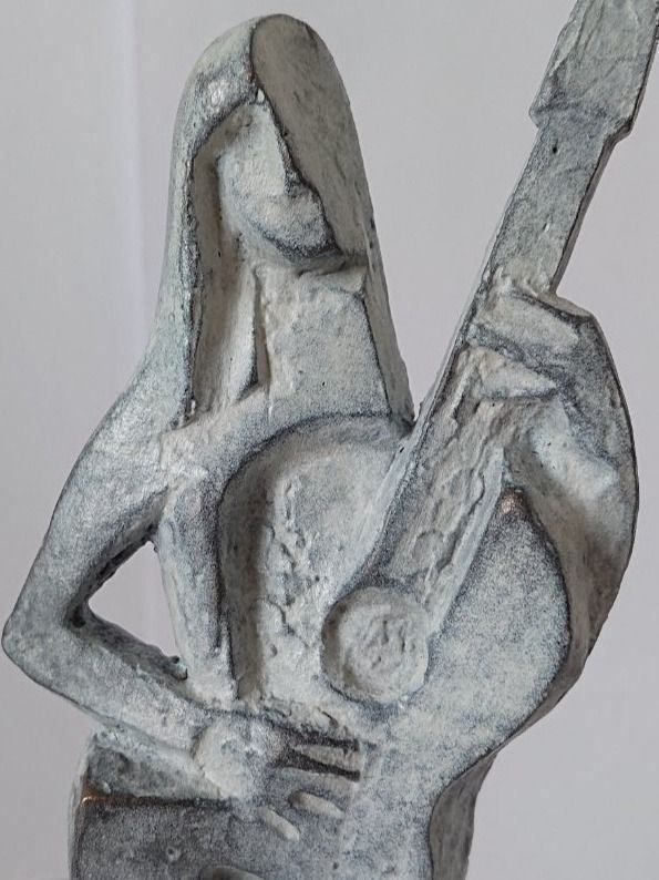 Sculture & Statue: Guitariste, bronze, Wojciech Pondel – Nuovo e nell'imballaggio originale da Genève venduto da mar_2kgm 5