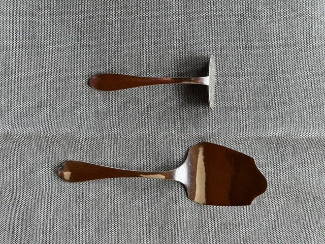 Set di posate: Kuchenschaufel, Gebäckschaufel, 2-teilig, versilbert – Usato da Zürich venduto da bmu_d9mc