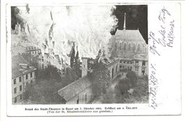 Basel - Brand des Stadt-Theaters am 7. Oktober 1904