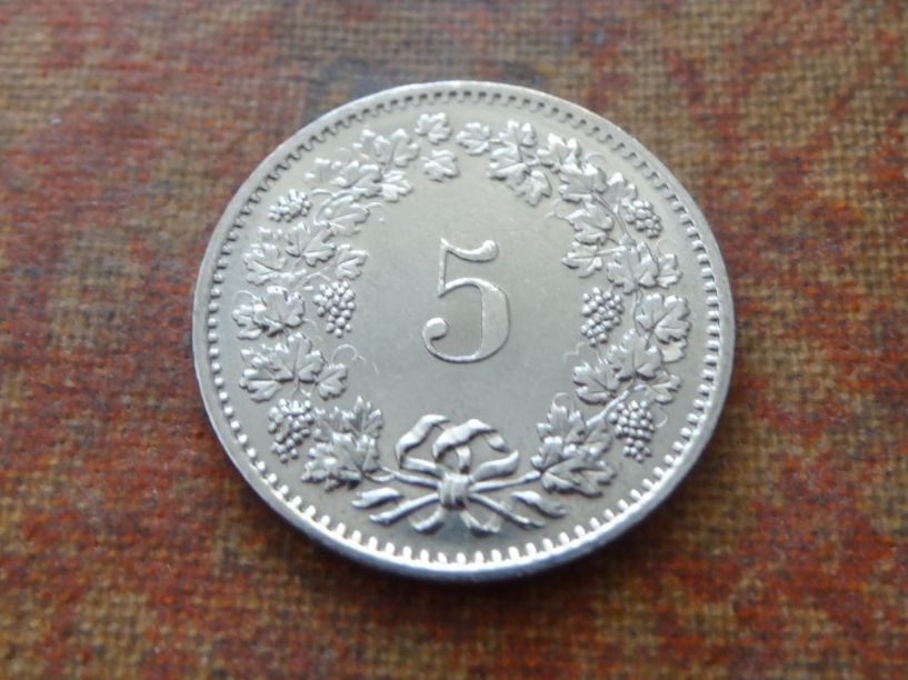 Tutti le monete: 5 Rp. 1978 – Usato da Romanel-sur-Lausanne venduto da Swift13 1