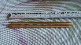 4 Stricknadeln 3mm 15cm Bambus neuwertig