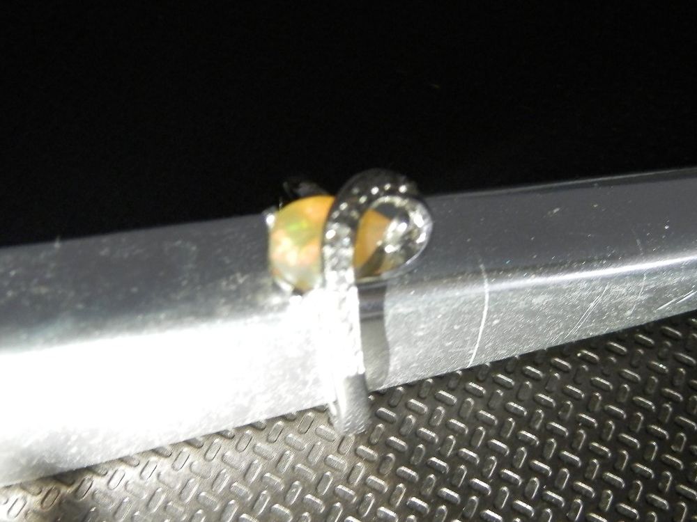 Bagues: Bague avec  OPAL multi couleur – Neuf (Voir description) à Gals par Vivelesencheres