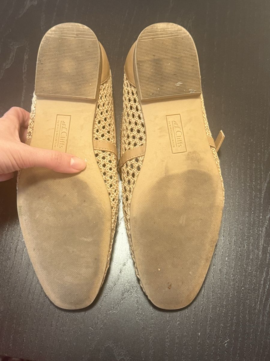 Damenschuhe: Cliffs by White Mountain Size 38.5 Tan Mesh T-Strap Sho – Neu (gemäss Beschreibung) aus Montreux von SDMontreux 2