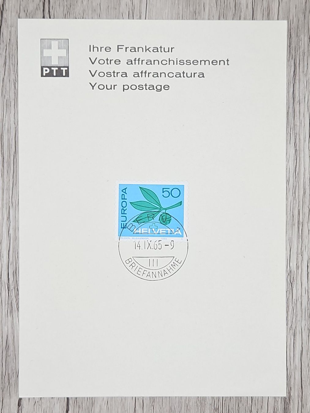 Tutti i francobolli: CL21 PTT Suisse 1965 – Usato da Cousset venduto da Patrick_Collections