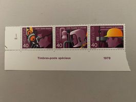 Schweiz Briefmarken Helvetia Suva 1978**, Top Zustand! (48)