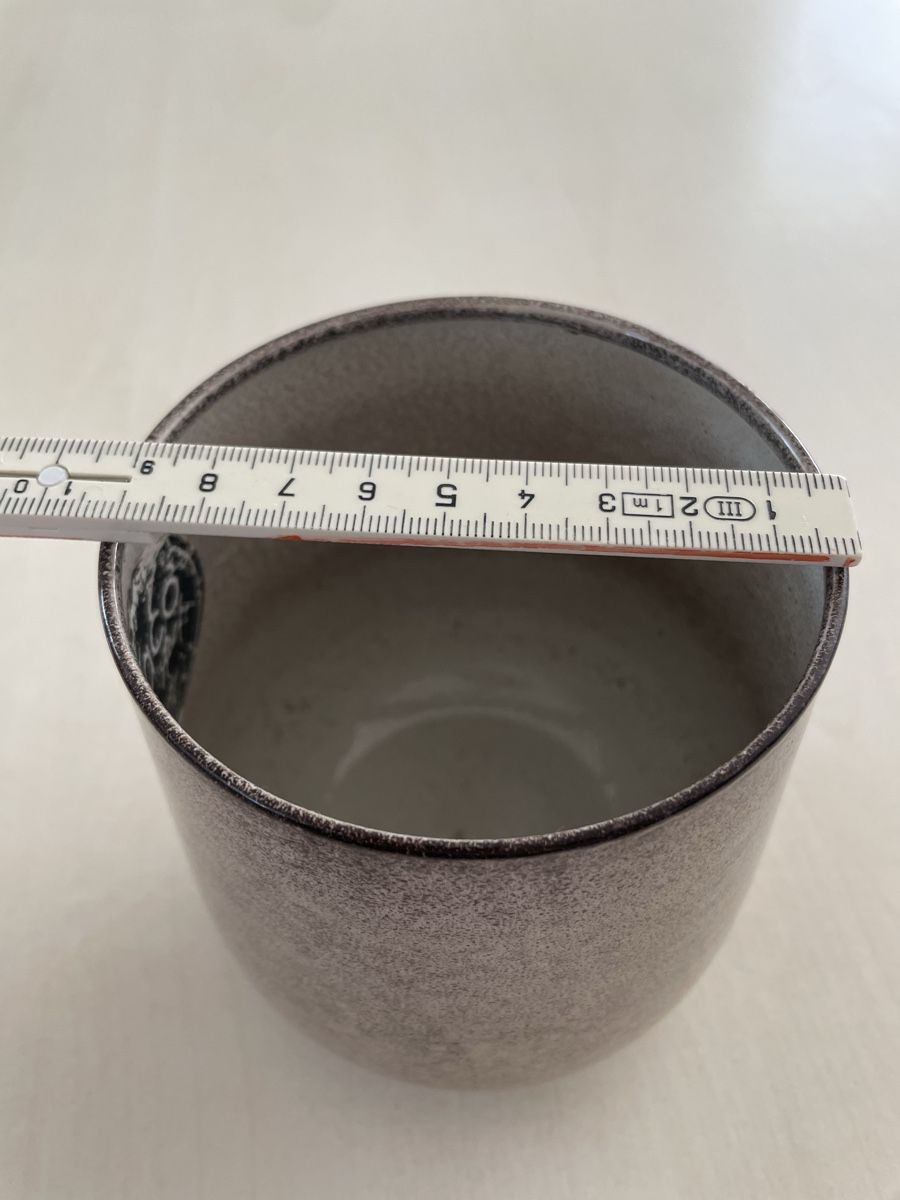 Pentole: Keramiktopf, Übertopf, Pflanzgefäss, Herbstdeko, 12 cm – Nuovo (secondo la descrizione) da Neuenkirch venduto da balani 2