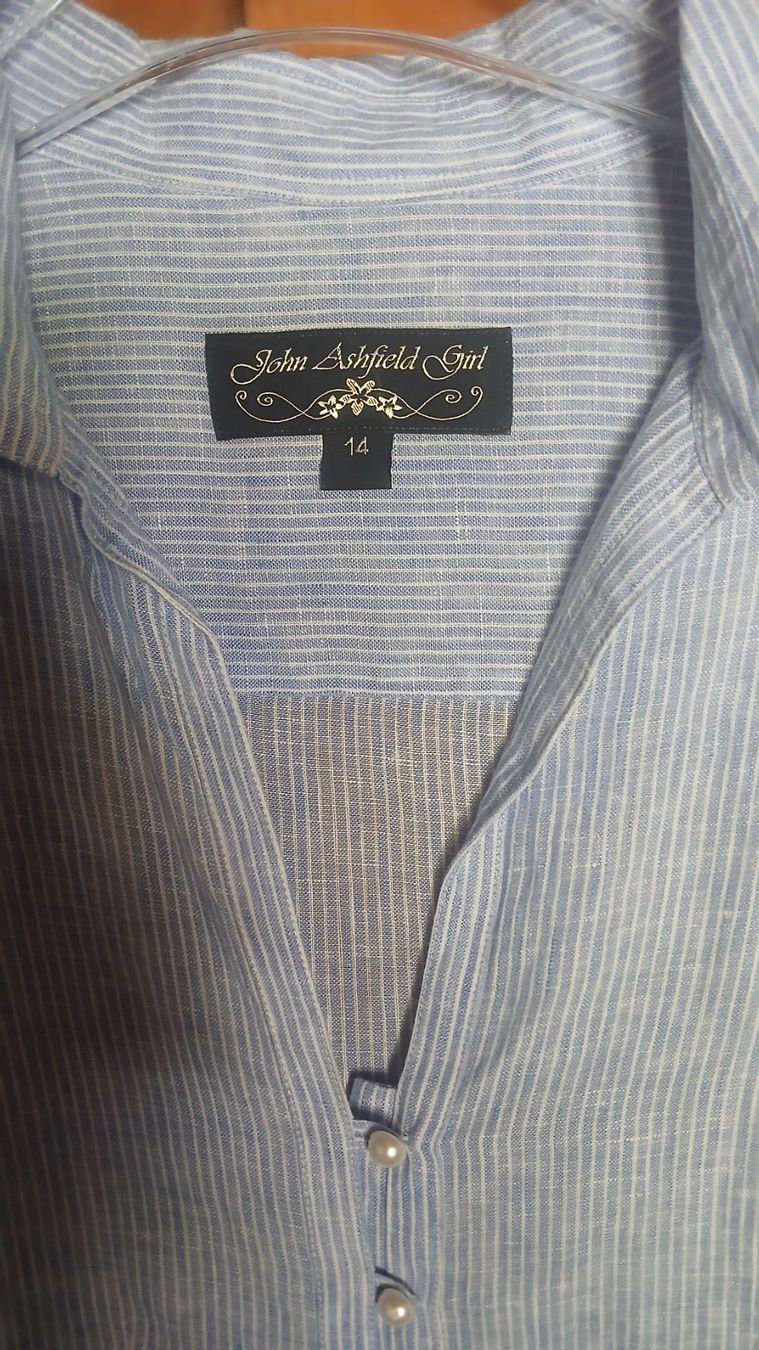 Blusen: JOHN ASHFIELD DAMEN LEINEN BLUSE GRÖSSE 40 – Neu (gemäss Beschreibung) aus Villa Luganese von luxlady 7