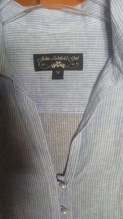 JOHN ASHFIELD DAMEN LEINEN BLUSE GRÖSSE 40