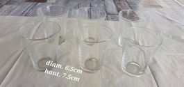 6 petits verres à eau/autre