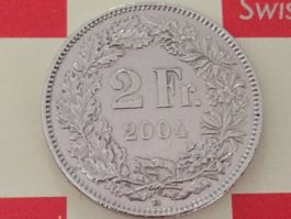 2 Franken 2004 -vz, nur 1,029 Mio!