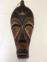 Masque africain bois sculpté décoration ethnique artisanal