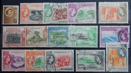 Dominica British Kat. 139-152 gest. 1954 Kat. 50 Euro