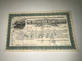 🚂 Seltene US Eisenbahn-Aktie 1898 – Original