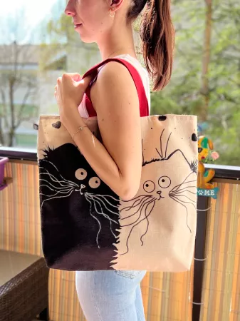 Tote bag "Chat"