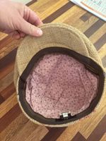 Cappello Gatsby vintage in iuta, taglia 61