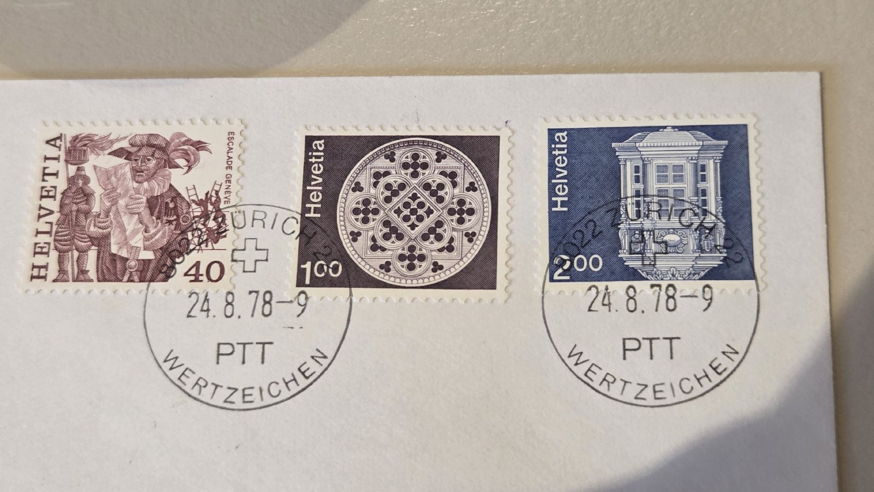 Tous les timbres: 1978 FDC Papieränderung – D'occasion à Arni AG par Moth68 1