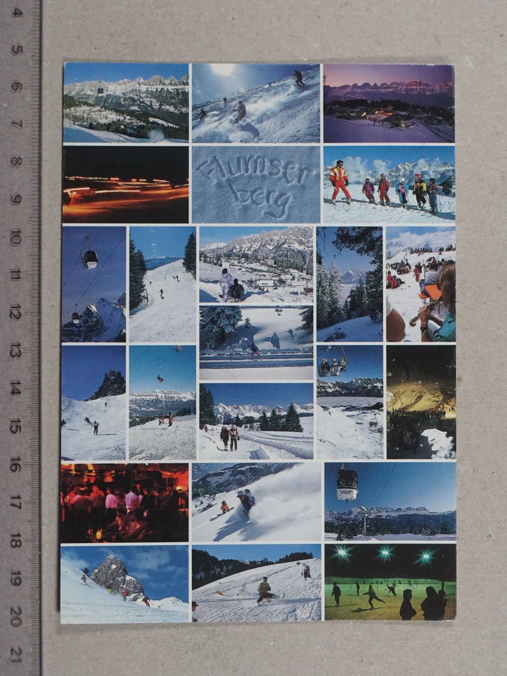 Cartoline postali: Flumserberg, Winter-Kaleidoskop – Usato da Lenzburg venduto da fh1