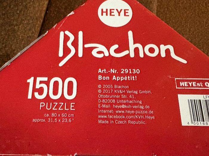 Heye Puzzles: Heye Puzzle Blanchon Bon Appètit – Gebraucht aus Altdorf UR von Regulo 6
