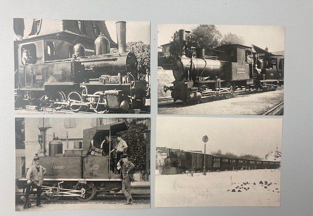 Cartes postales: 10 Ansichtskarten LEB Lausanne -Echallens-Bercher, Eisenbahn – D'occasion à Luzern par Kartenansicht 1