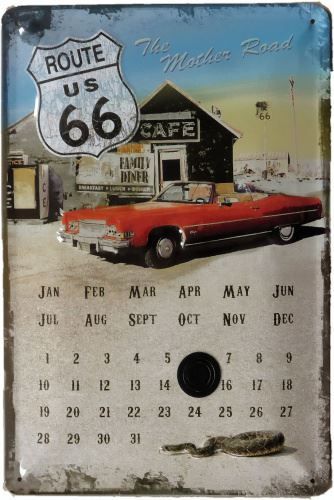 Articoli pubblicitari: Rt 66 Diner Kalender, Blechschild 20x30 – Nuovo (secondo la descrizione) da Schalunen venduto da schwabspielautomaten