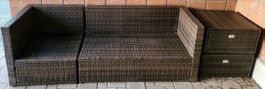 Rattan Garten Möbel braun gebraucht