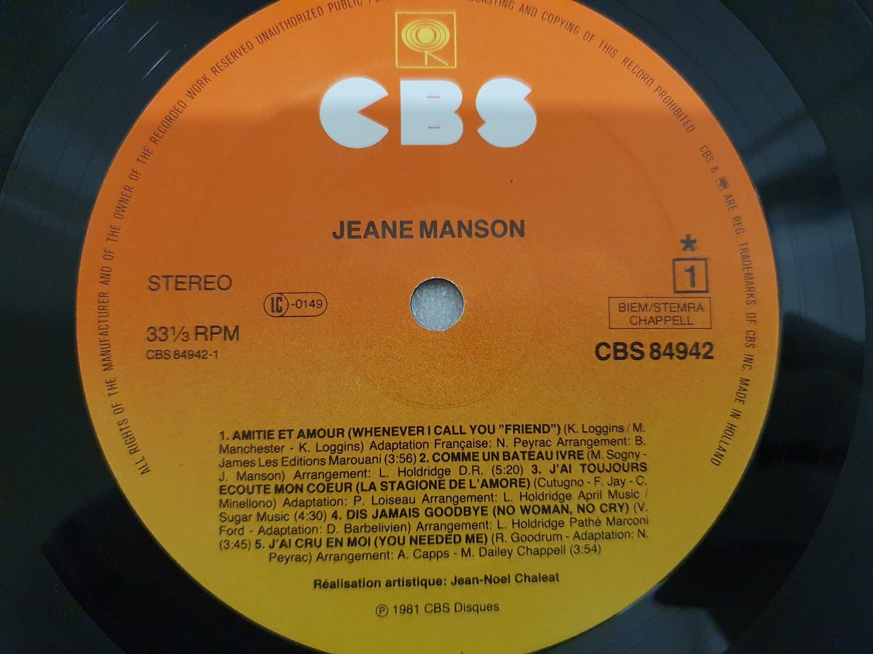 Schallplatten: Jeane Manson – Jeane Manson – Gebraucht aus Uster von  3