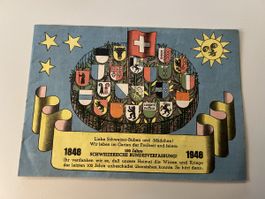 Alte Broschüre: 100 Jahre Schweizer Bundesverfassung 1848!