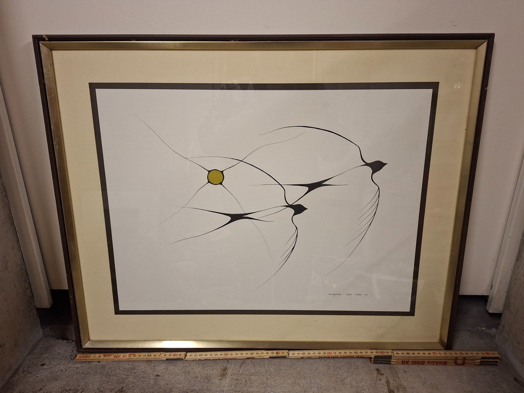 Tableaux: Benjamin Chee , Vögel, 1974, Top Zustand – D'occasion à Schaffhausen par meteor7
