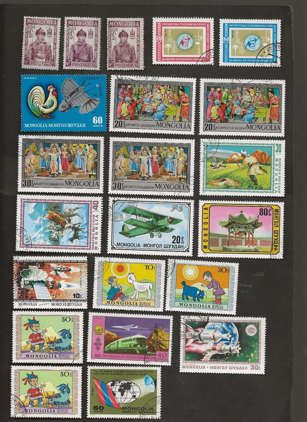 Tutti i francobolli: 62 Marken der Mongolei – Usato da Au ZH venduto da xelagreb01 1