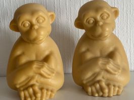 Lot de 2 figurines singes vintage, collectionneurs!