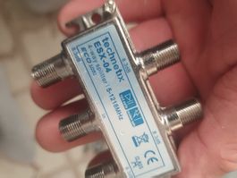 Technetix ES 04+/N 4-weg splitter ESX-04 TV Verteiler 4-fach