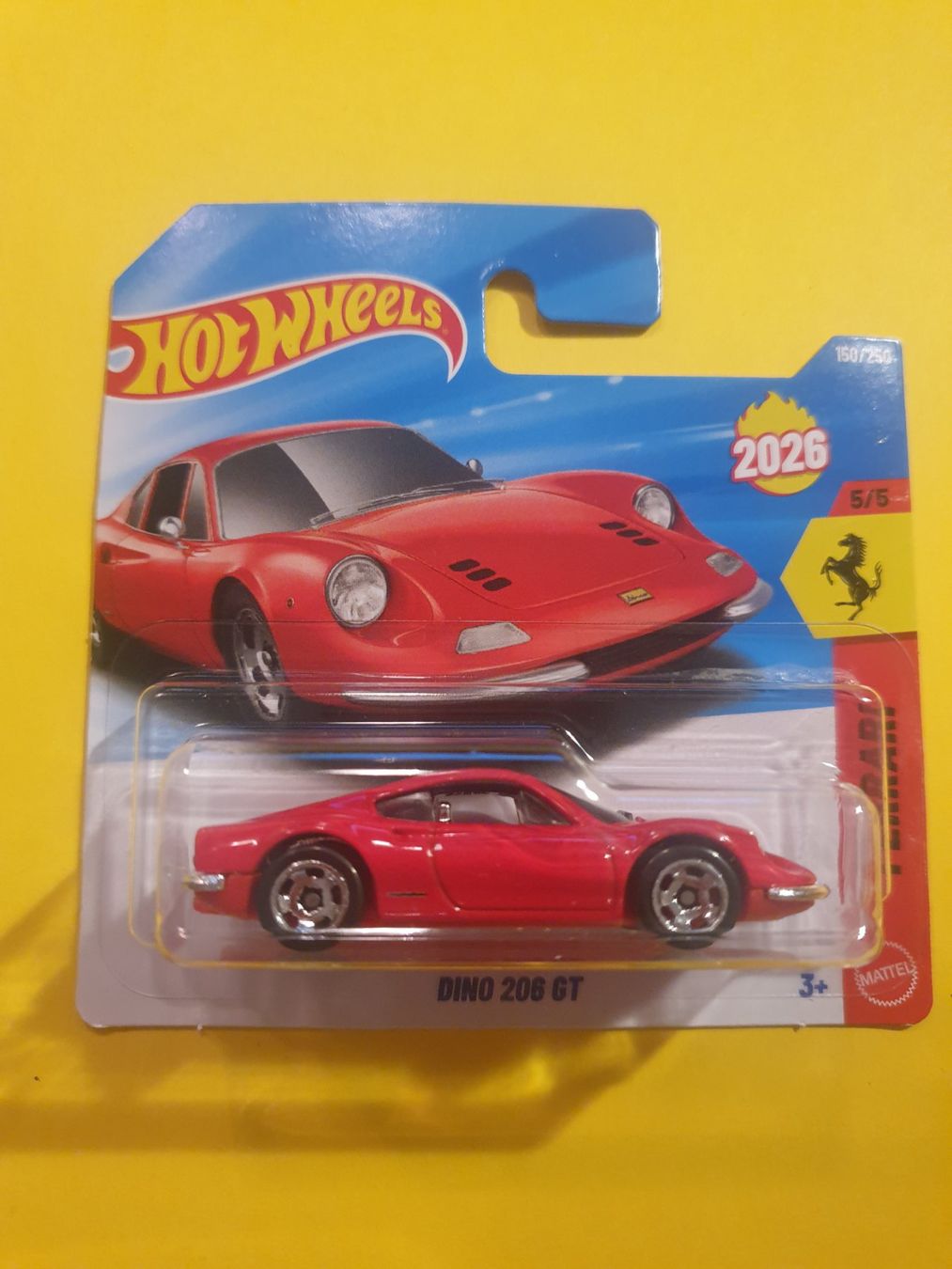Hot Wheels Modellini d'auto: Hot Wheels DINO 206 GT – Nuovo e nell'imballaggio originale da Oftringen venduto da Rotor 1
