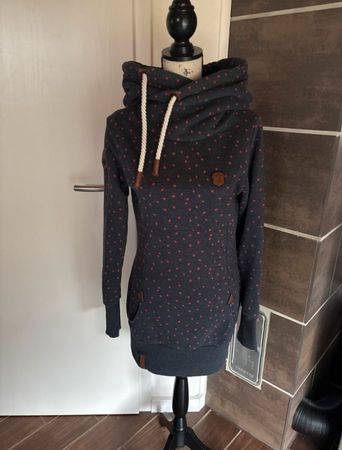 NAKETANO Long Hoodie Pullover, Gr. M, Damen top Zustand