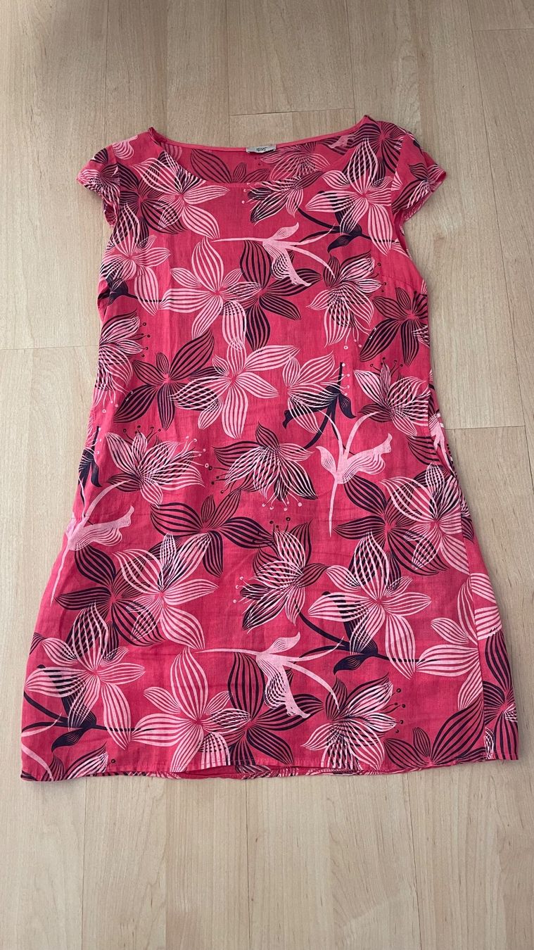 Vestiti: Leinenkleid mit Blumenmuster, Grösse L – Usato da Wetzikon ZH venduto da Schrungus