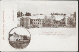 1902 AK LOCLE  l'asile les billodes apres l'indcendie ab 1.-