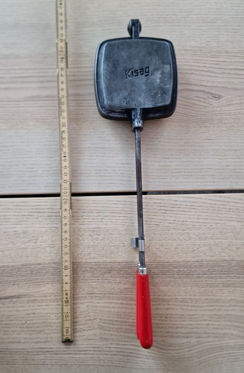 QWORK Klappgrill Camping - 55x30 Cm Eisen Grill, Faltbar