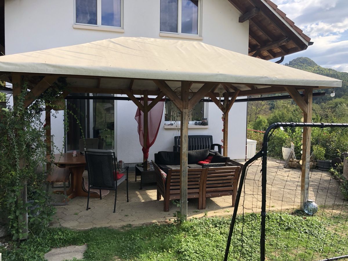 Casette da giardino & serre: Pavillon aus Holz mit Cordag Plane – Usato da Bärschwil venduto da novalu