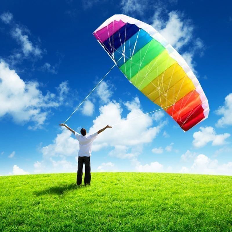 Sport dell'aria & Aquiloni: 🐭 NEU Regenbogen Lenkdrachen 1.4m – Nuovo e nell'imballaggio originale da Wittenbach venduto da ChinaSeidenstrasse 2
