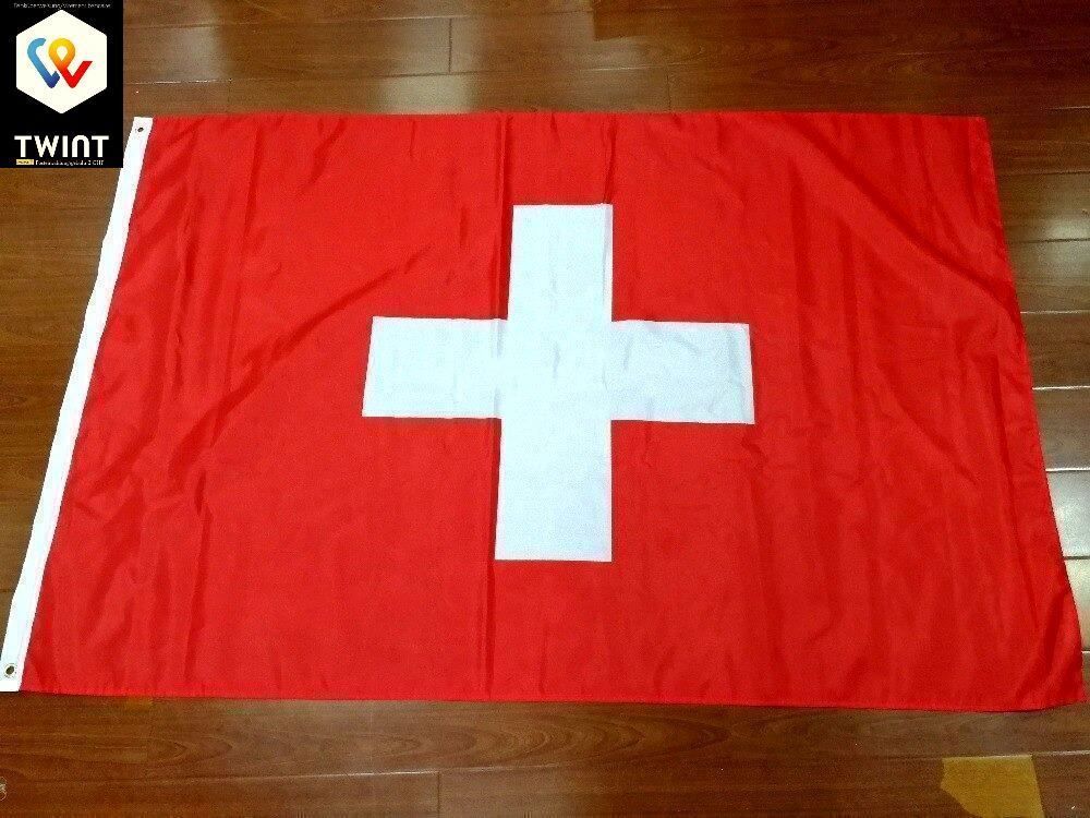 Bandiere: ✅ NEU Schweizer Flagge Rechteckig 150x90cm – Nuovo e nell'imballaggio originale da Wittenbach venduto da ChinaSeidenstrasse