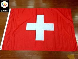 ✅ NEU Schweizer Flagge Rechteck oder Quadrat 150x90cm+