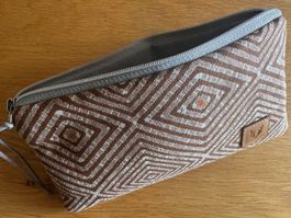 Handmade Täschchen – Geometrisch braun