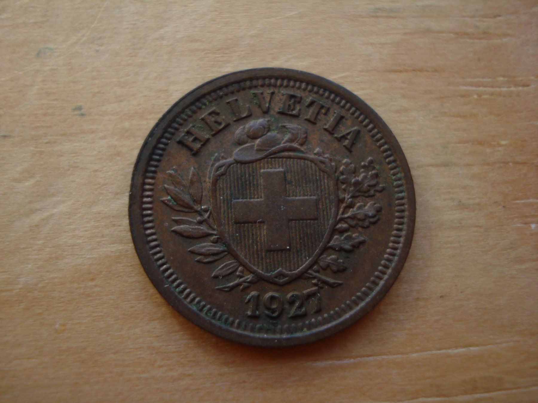 Tutti le monete: (Z2) 1 Rappen 1927 UNZ – Usato da Erlach venduto da Net-Coins