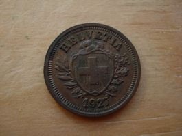 (Z2) 1 Rappen 1927 UNZ